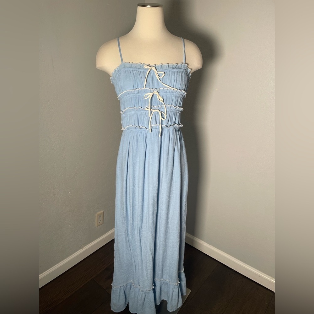 Thirty Three Light Blue Dress size Large - Picture 4 of 8